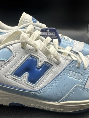 Size 9.5 - New Balance 550 Patent Leather Pack - Chrome Blue