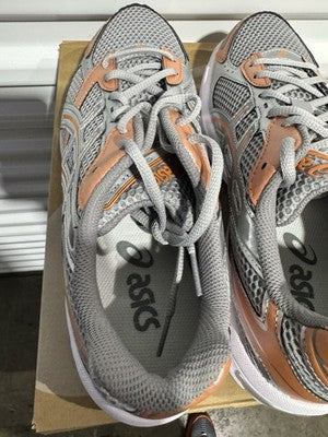 Men’s Size 9 Asics Gel 1130 Cement Grey Rust Orange, Brand New !