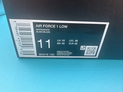 Size 11 - Nike Kobe Bryant x Air Force 1 Low Forever White