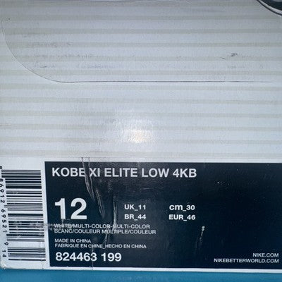 Size 12 - Nike Kobe 11 Elite 4KB Low White Horse