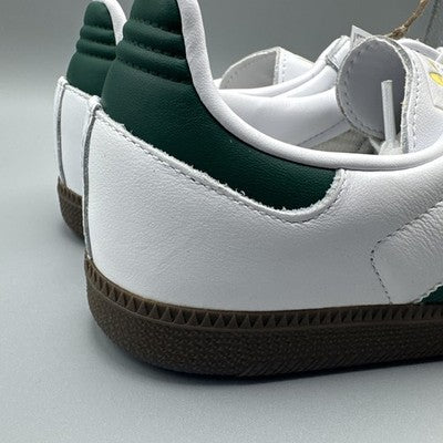 Size 13- adidas Samba OG Cloud White Collegiate Green