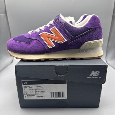 Size 6.5 -Women’s New Balance 574 Concord Grape Brand New !