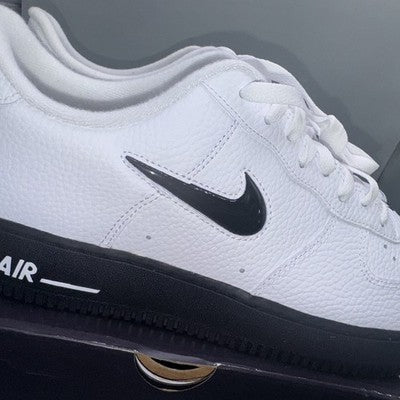 Size 11.5-Nike Air Force 1 '07 White Black Jewel