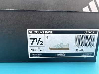 Size 7.5-Women’s Adidas VL Court Base Brand New ! Retail Is $100 !!!