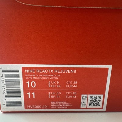 Size 10 - Nike ReactX Rejuven8 Medium Olive