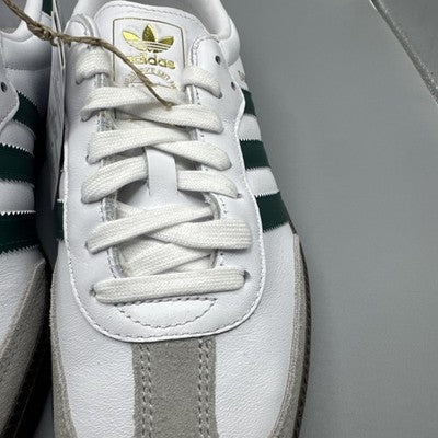 Size 13- adidas Samba OG Cloud White Collegiate Green