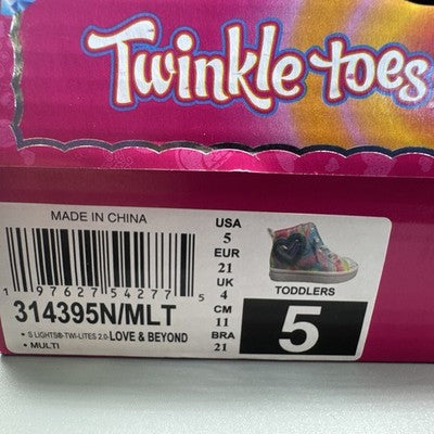 Twinkle Toes by Sketchers Toddler Size 5 Brand New ! Lights Up When You Walk !!!