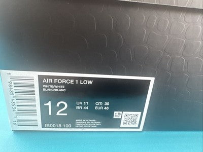 Size 12- Nike Kobe Bryant x Air Force 1 Low Forever White