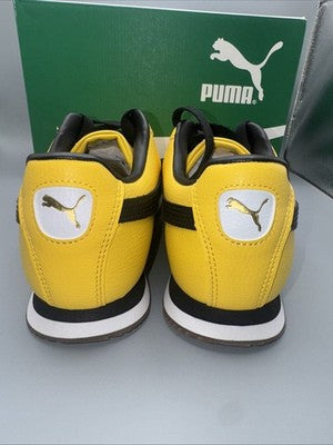 Men’s Puma Roma 24 Standard Yellow Black Mens Size 13 The  “ Bruce Lee’s”
