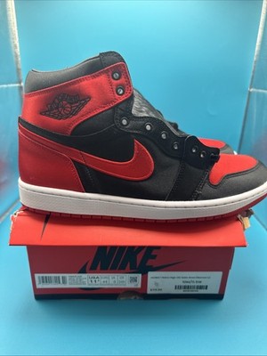 NIKE AIR JORDAN 1 RETRO HI OG BLACK/UNI RED SZ WOMEN 11.5 (MEN 10) [FD4810-061]