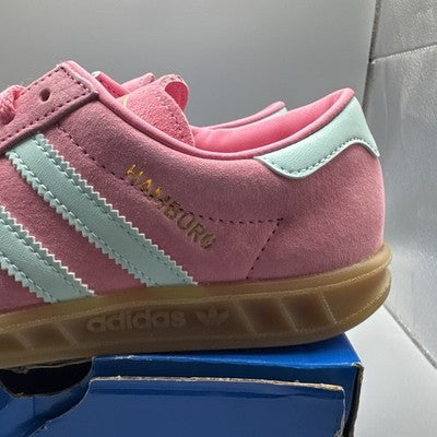Size 5- adidas Hamburg Bliss Pink Semi Flash Aqua W