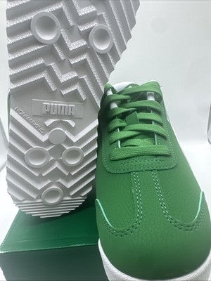 Puma Roma Reverse Green/white Preschool Size 3 Brand New !!