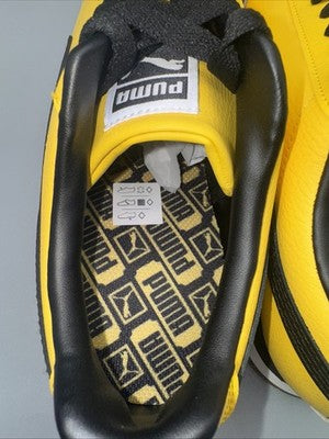 Men’s Puma Roma 24 Standard Yellow Black Mens Size 10  The “ Bruce Lee’s”