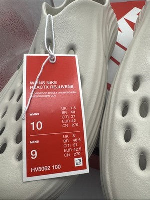 Size 10 - Nike ReactX Rejuven8 Light Orewood Brown W