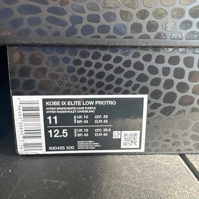 Size 11-Nike Kobe 9 Elite Protro 2025 Low Moonwalker VERY LIMITED RELEASE!!!