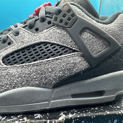 Size 12-Jordan Spizike Low Anthracite Gym Red