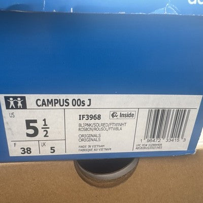 Adidas Campus Youth Size 5.5(ladies 7) Brand New !