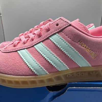Size 5- adidas Hamburg Bliss Pink Semi Flash Aqua W