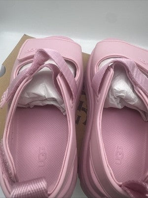 UGG K. Goldenlow Pink Slide On Sandal Pee School size 2 Brand New !!