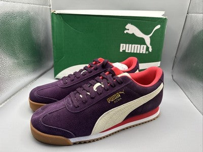Size 9.5 - PUMA Roma Suede Midnight Plum Brand New !