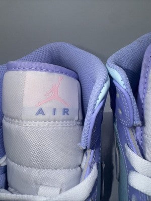 Size 7.5-Air Jordan 1 Mid Purple Pulse Worn Once Super Clean !