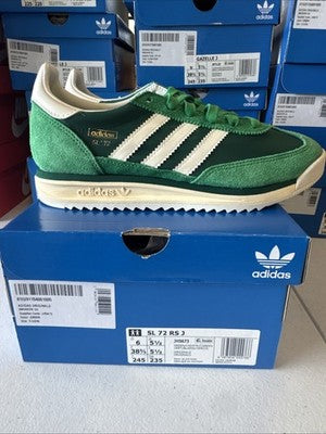 Size 6-adidas SL72 RS Collegiate Green Brand New !