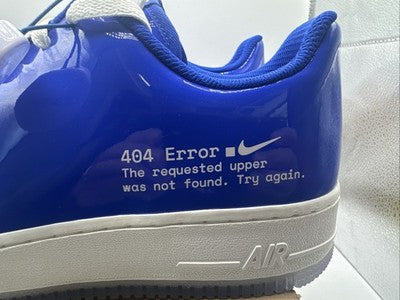 Size 9.5 - Nike Air Force 1 Low 404 Error Brand New No Original Box