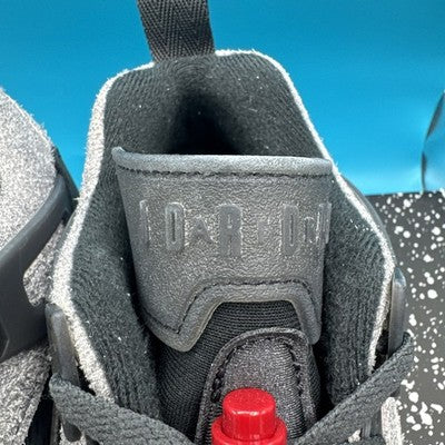 Size 12-Jordan Spizike Low Anthracite Gym Red