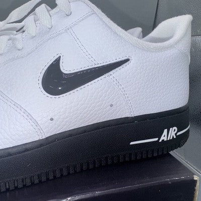 Size 11.5-Nike Air Force 1 '07 White Black Jewel