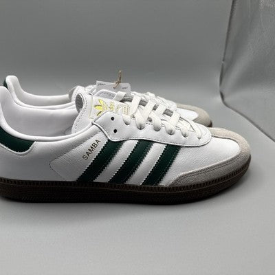 Size 13- adidas Samba OG Cloud White Collegiate Green
