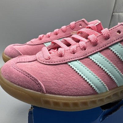 Size 5- adidas Hamburg Bliss Pink Semi Flash Aqua W