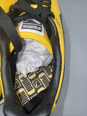Men’s Puma Roma 24 Standard Yellow Black Mens Size 9 “ Bruce Lee’s” Rare Color !