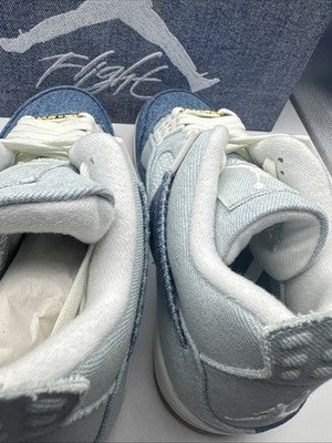 Size 8.5 - Air Jordan 4 Retro TEX Worn Blue Denim W