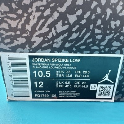 Size 10.5- Jordan Spizike Low Team Red