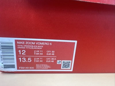 Size 12- Nike Air Zoom Vomero 5 Total Orange Brand New !