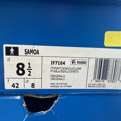 Size 8.5- adidas Samoa White Night Indigo Brand New !