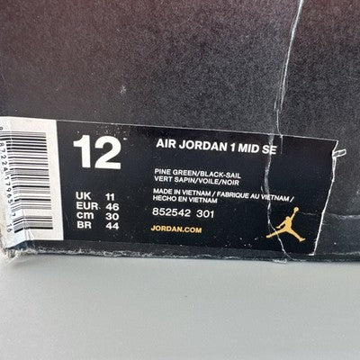 Men’s Size 12 - Air Jordan 1 Mid Pine Green Brand New!