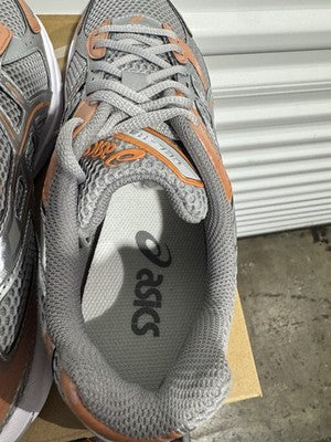 Men’s Size 10 - Asics Gel 1130 Cement Grey Rust Orange, Brand New !