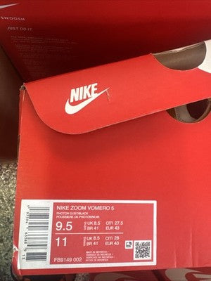 Size 9.5- Nike Air Zoom Vomero 5 University Gold Brand New Sold Out Everywhere!!
