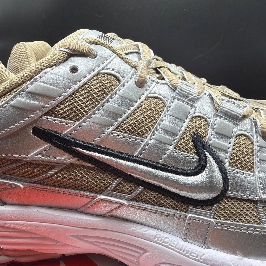 Nike P-6000 Khaki/Metallic Silver Men's Brand New!
