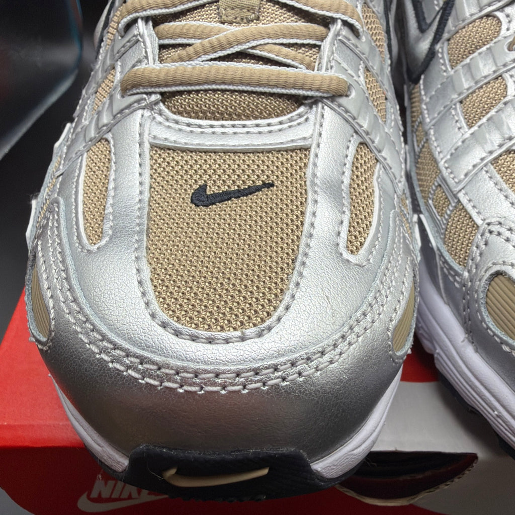 Nike P-6000 Khaki/Metallic Silver Men's Brand New!
