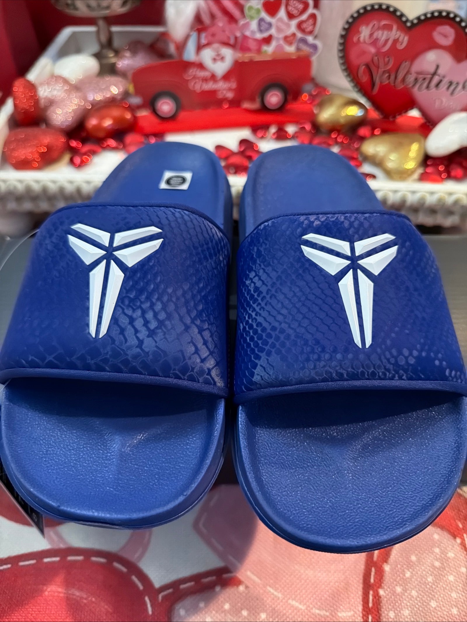 Kobe off court Slides Royal Blue