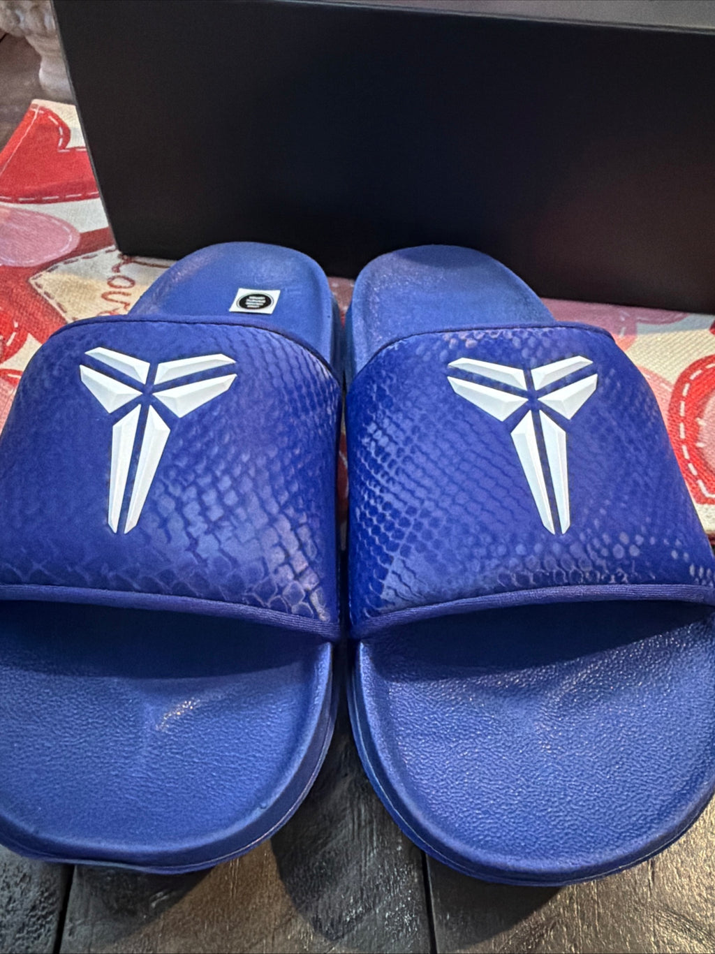 Kobe off court Slides Royal Blue