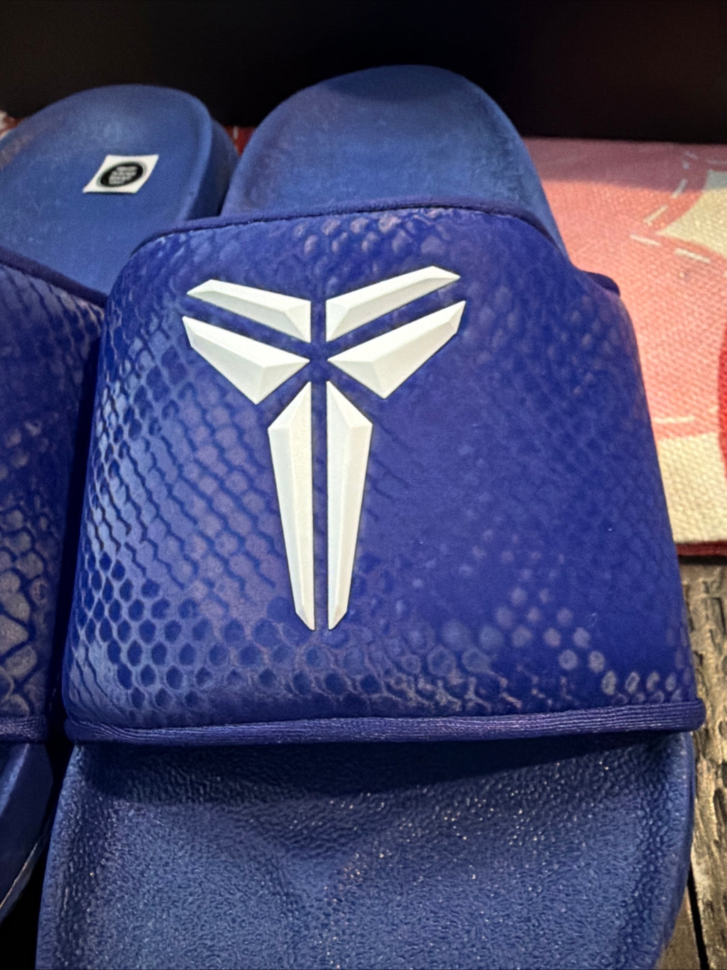 Kobe off court Slides Royal Blue